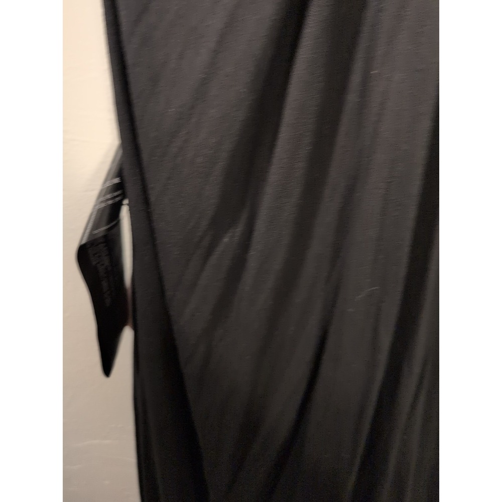NEW BCBG MAXAZRIA KATRYN FUAX LEATHER INSERT ASYMETRIC DRESS SZ L - Picture 7 of 10